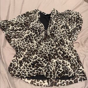 Diane Von Furstenberg Leopard Print Blouse